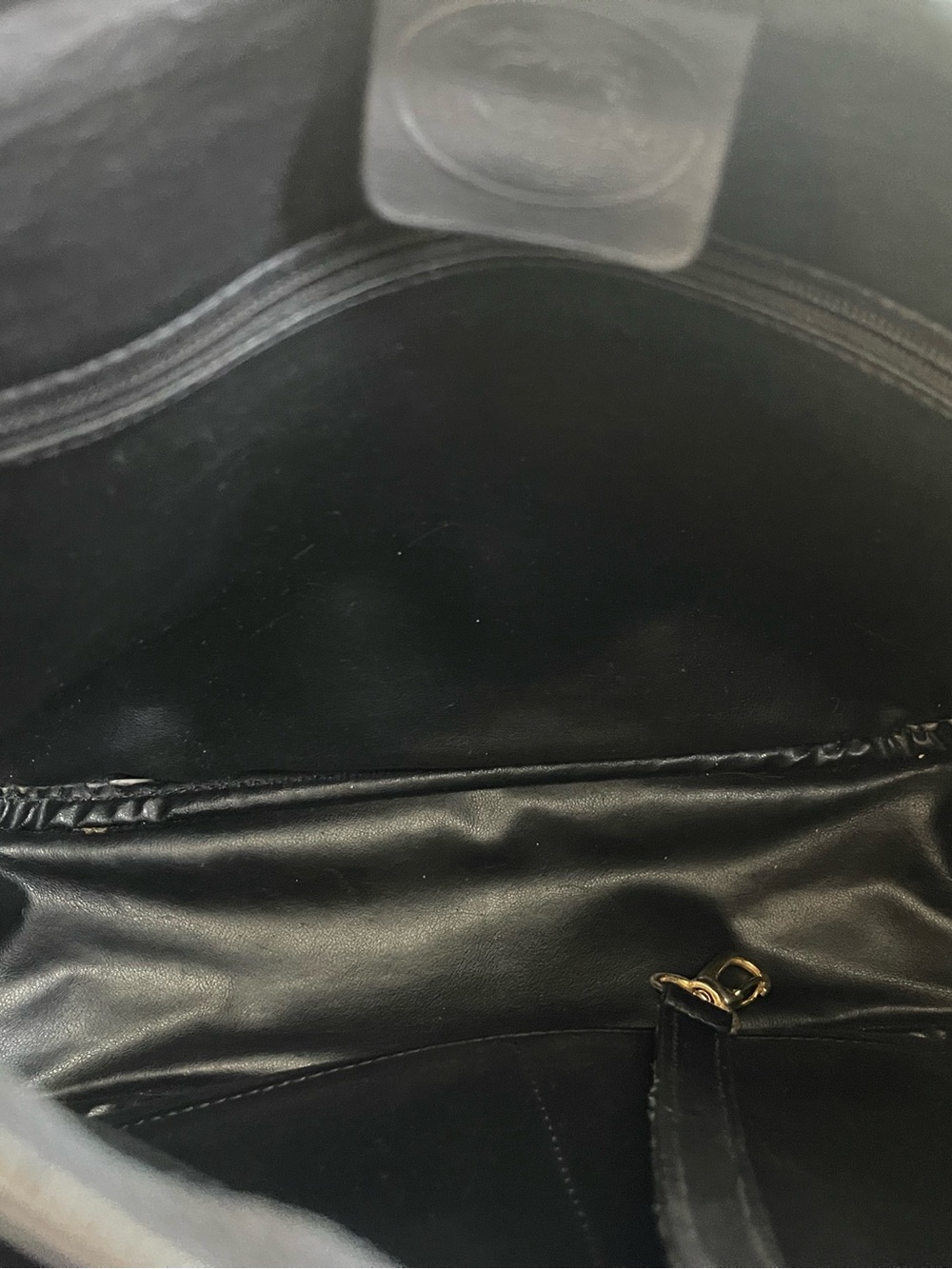 Longchamp Black Leather Messenger Bag - Picture 11 of 12